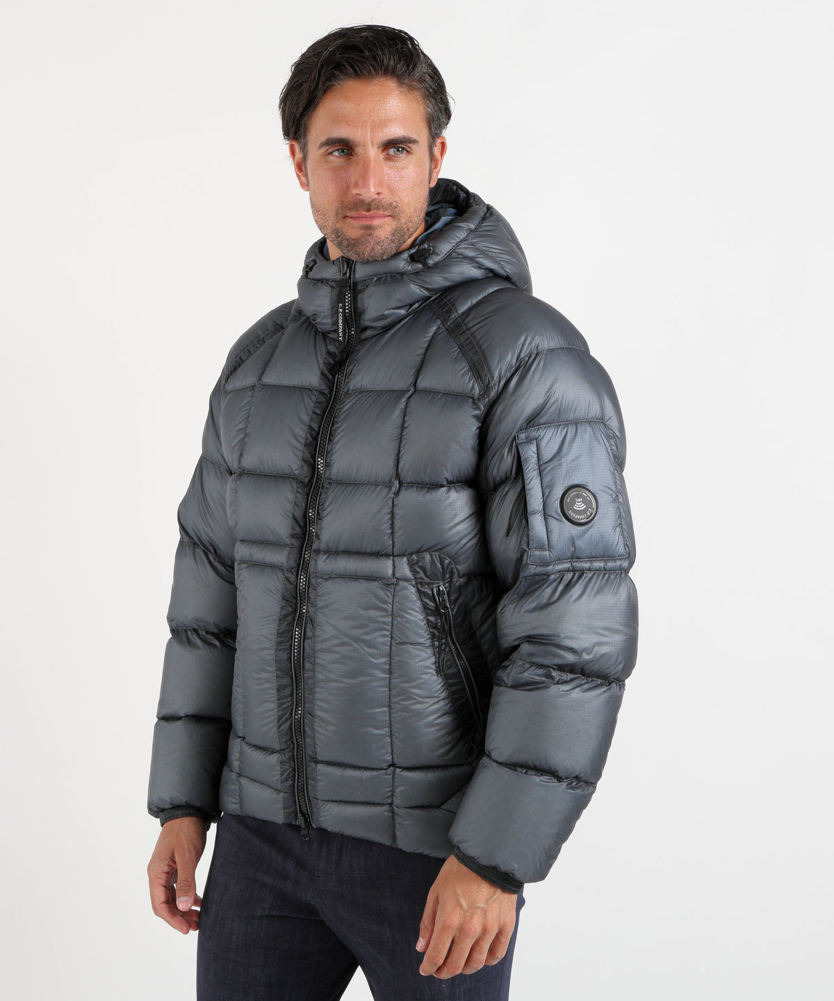 Piumini C.P. COMPANY D.D. Shell Hooded Puffer Jacket Cobalto | C.P. COMPANY