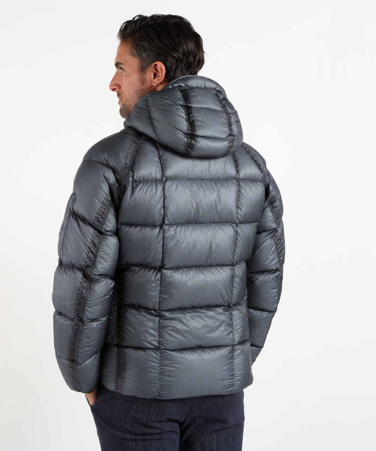 Piumini C.P. COMPANY D.D. Shell Hooded Puffer Jacket Cobalto | C.P. COMPANY