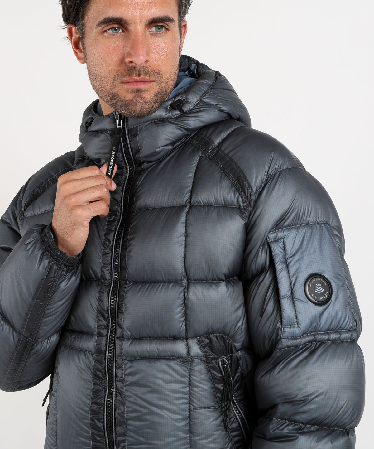C.P. COMPANY D.D. Shell Hooded Puffer Jacket