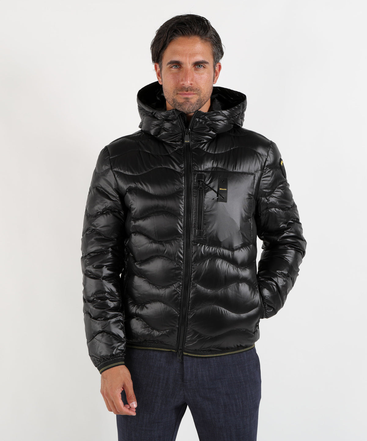 BLAUER Giacca wavefurcon cappuccio con pelliccia