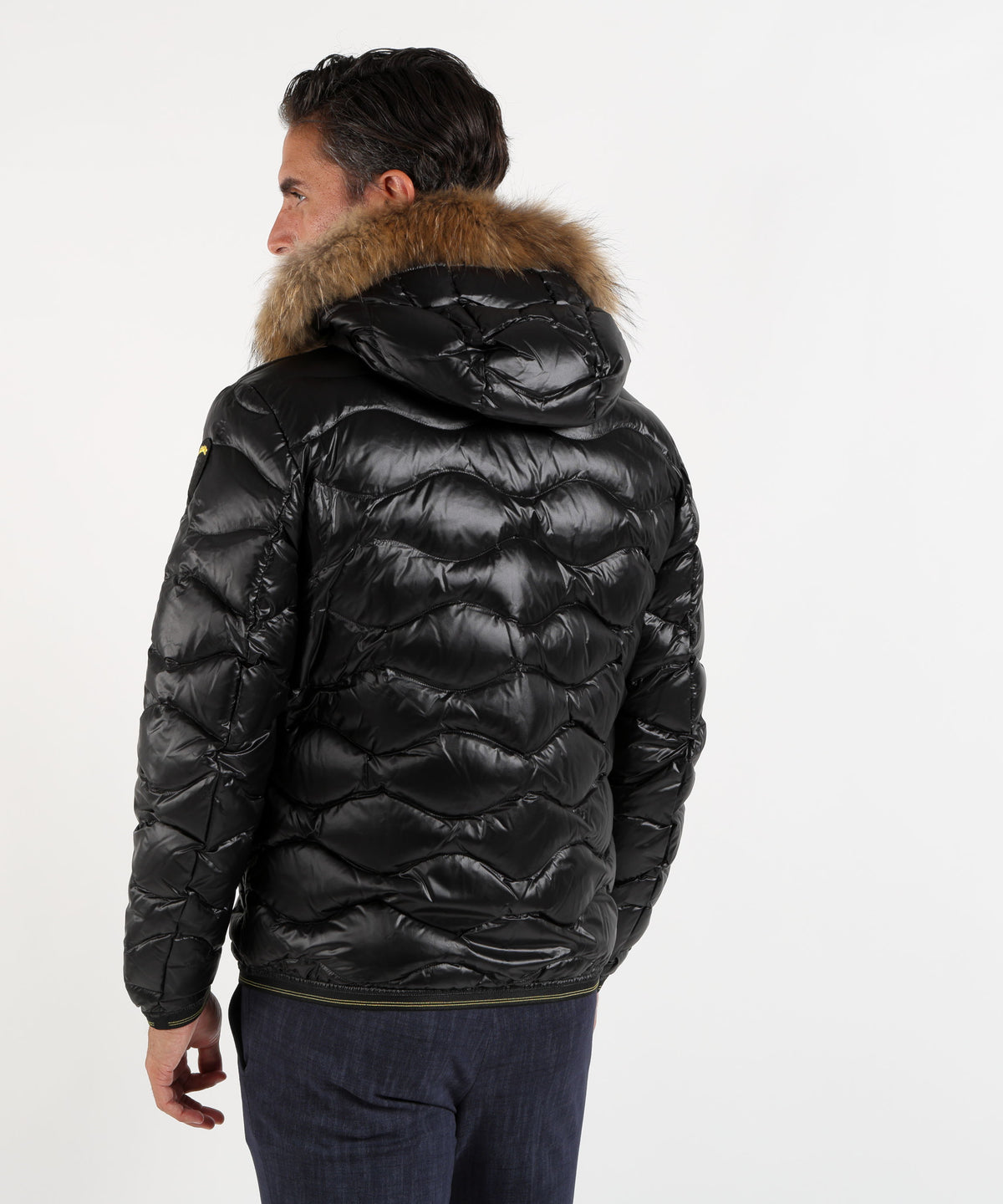 BLAUER Giacca wavefurcon cappuccio con pelliccia