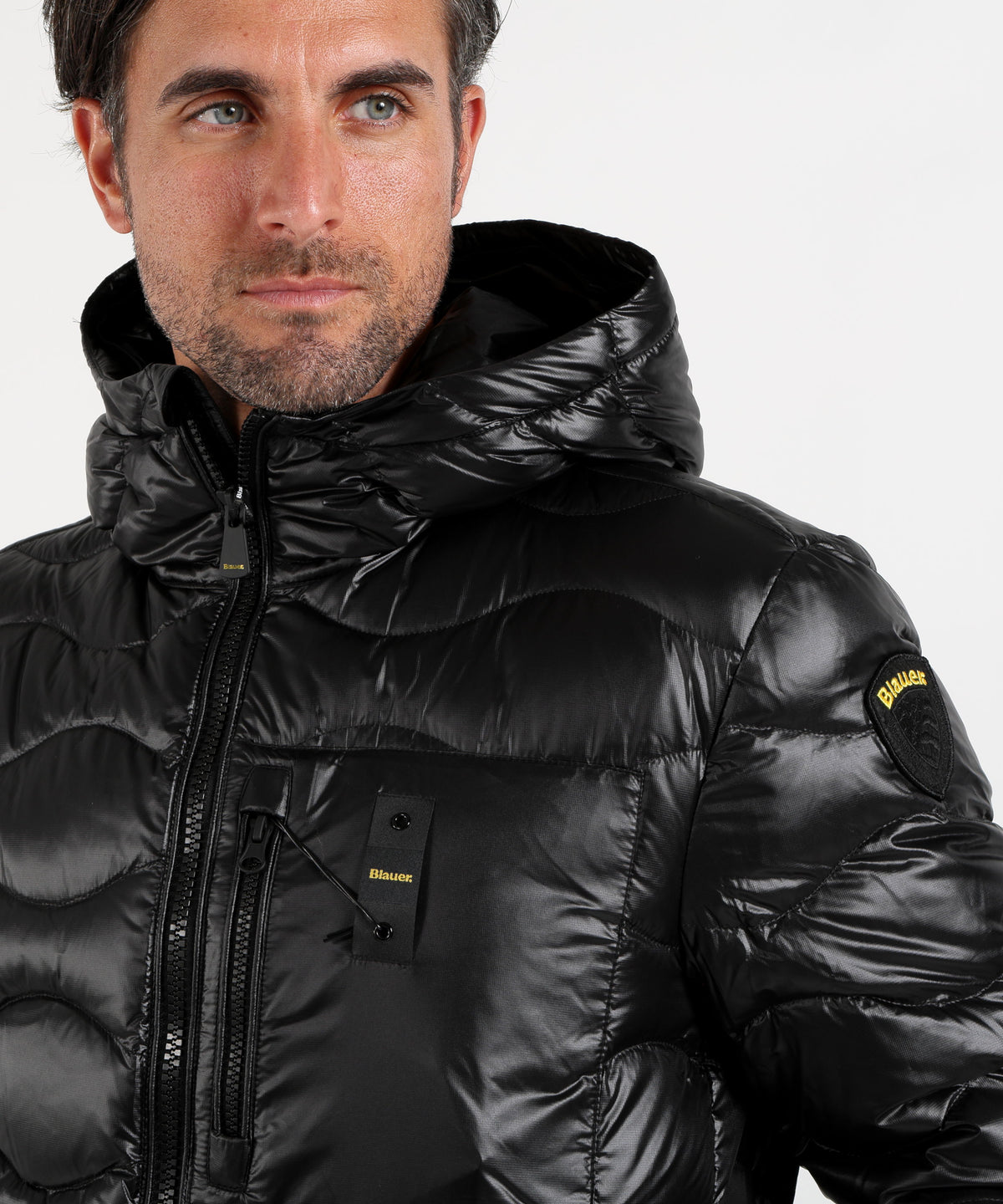 BLAUER Giacca wavefurcon cappuccio con pelliccia