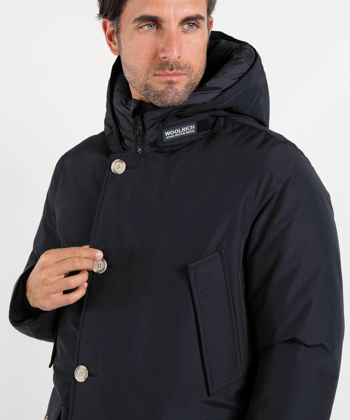 Parkas WOOLRICH Arctic Parka in Ramar Cloth Blu | WOOLRICH