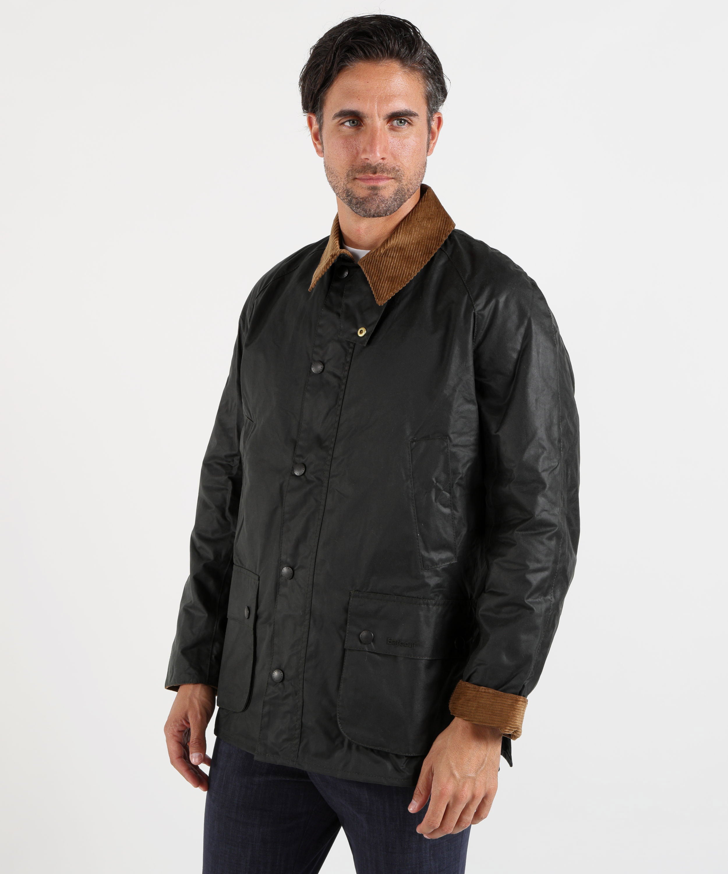 Giacche BARBOUR ASHBY WAX JACKET Verde | BARBOUR