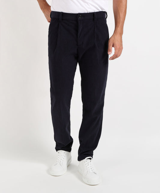 HERNO PANTALONI IN VELLUTO A COSTE