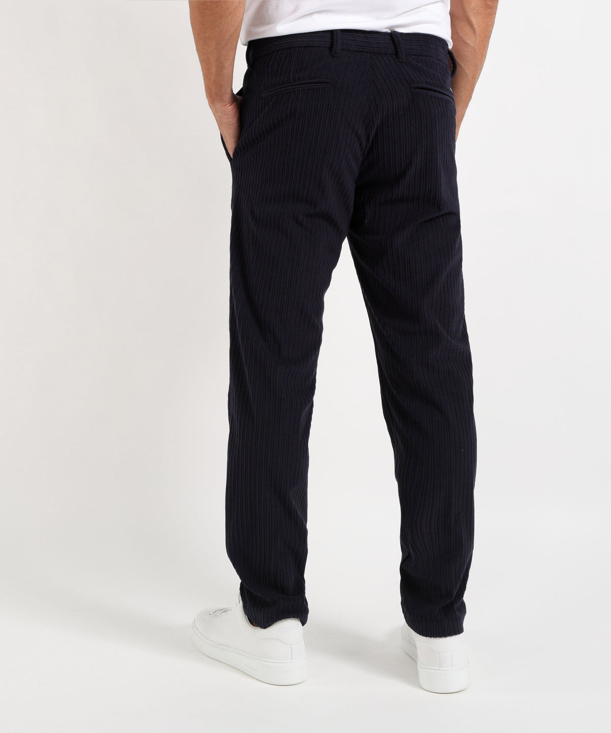 Pantaloni HERNO PANTALONI IN VELLUTO A COSTE Blu | HERNO
