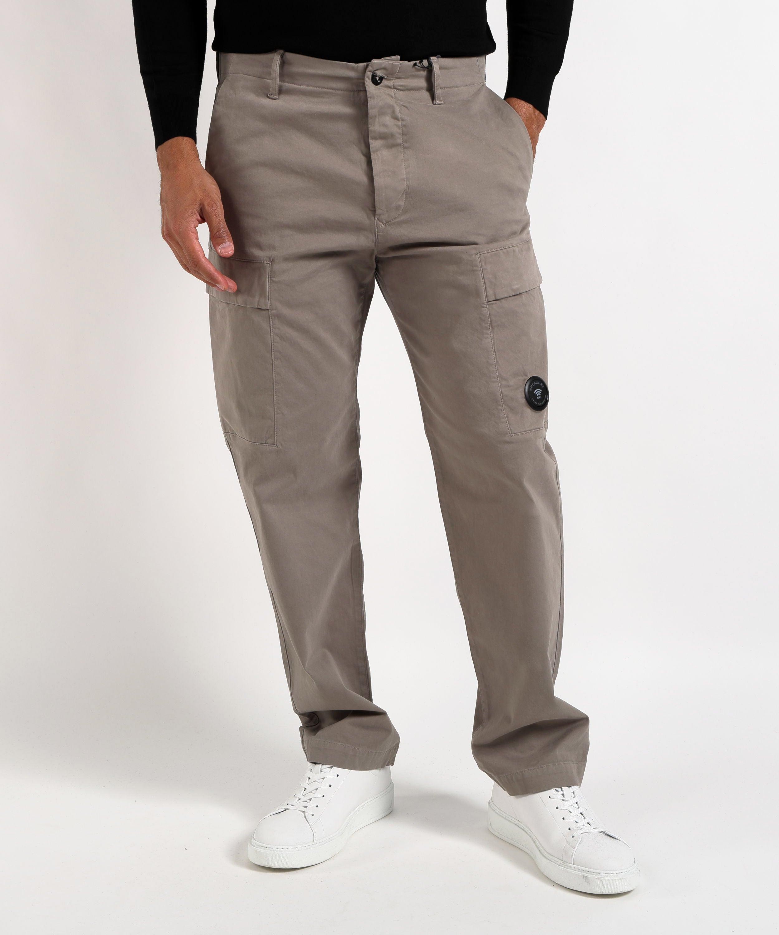 Cargo C.P. COMPANY Stretch Sateen Regular Cargo Pants Grigio | C.P. COMPANY