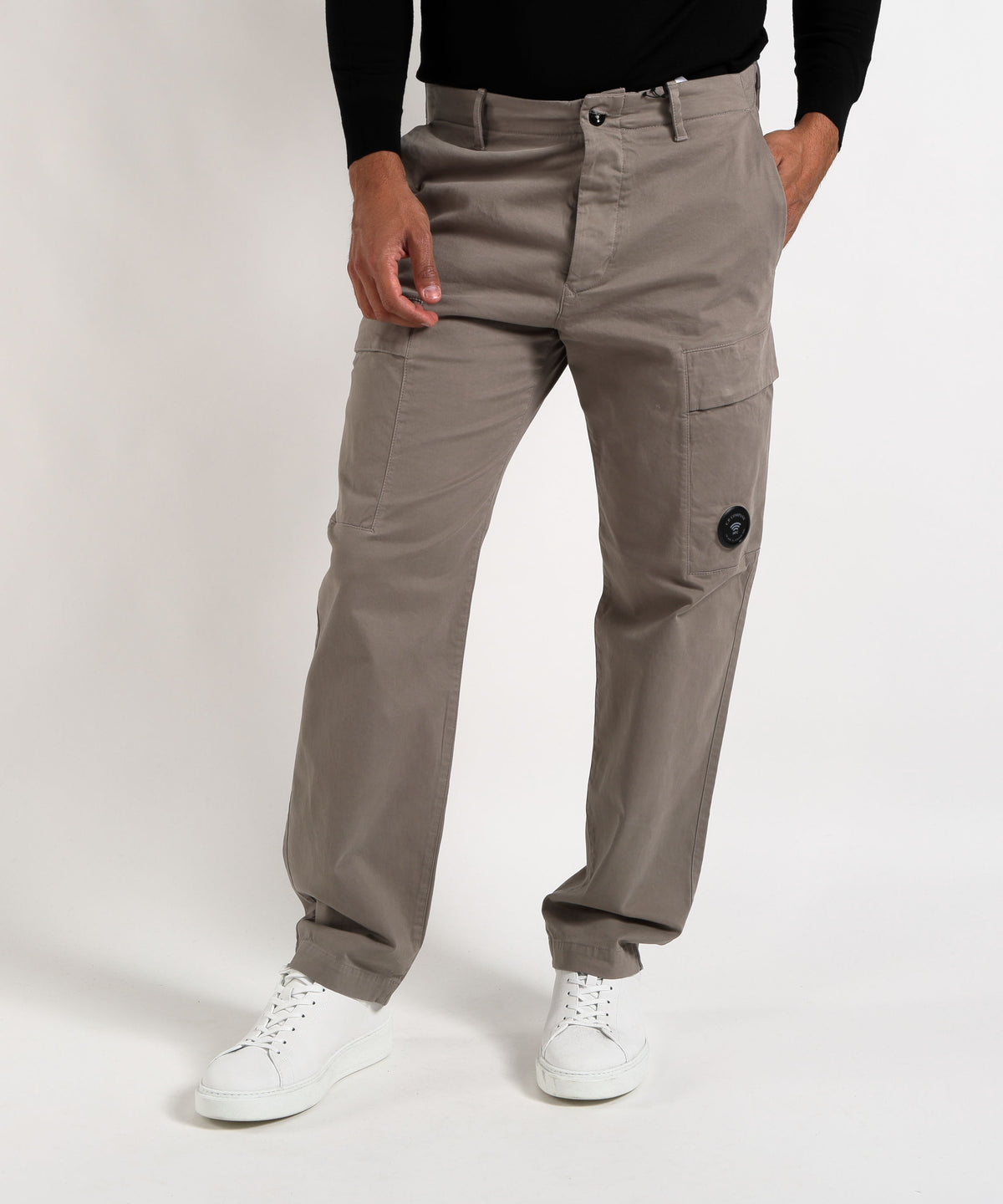 Cargo C.P. COMPANY Stretch Sateen Regular Cargo Pants Grigio | C.P. COMPANY
