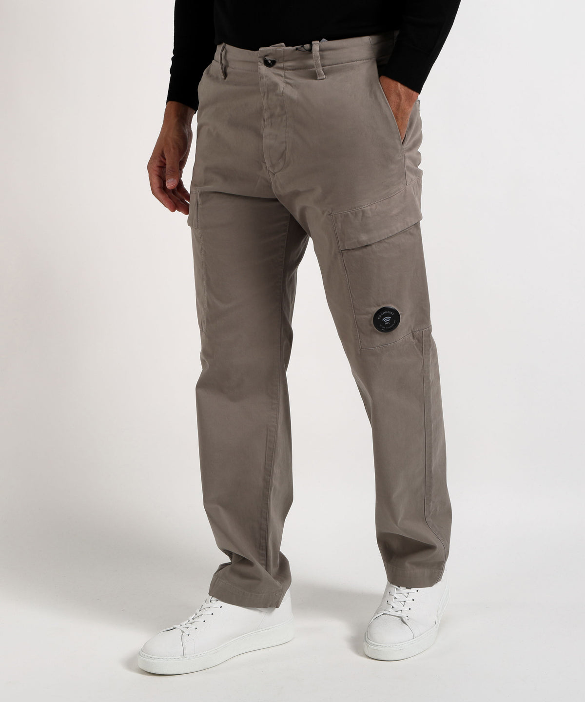 Cargo C.P. COMPANY Stretch Sateen Regular Cargo Pants Grigio | C.P. COMPANY
