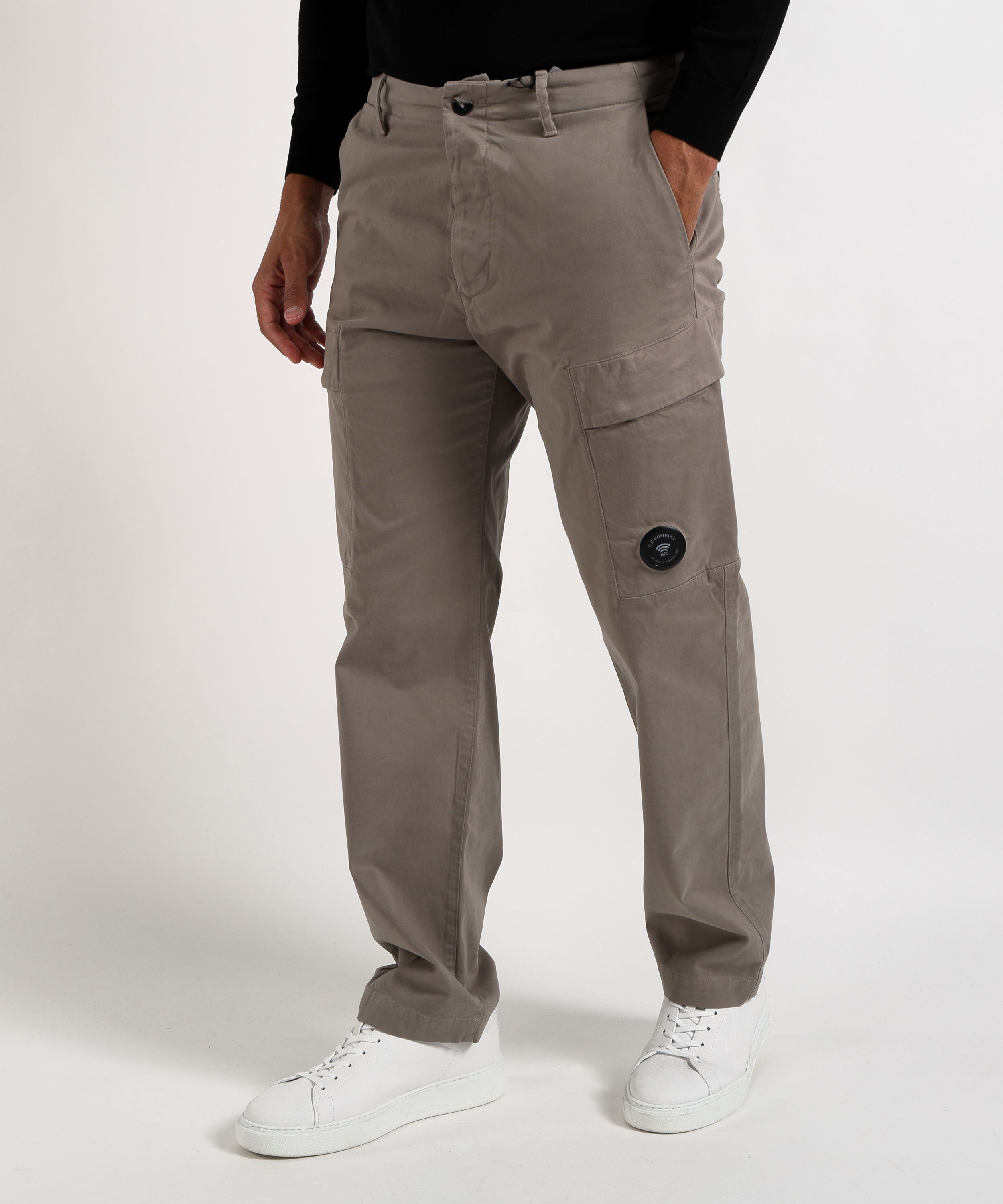 Cargo C.P. COMPANY Stretch Sateen Regular Cargo Pants Grigio | C.P. COMPANY