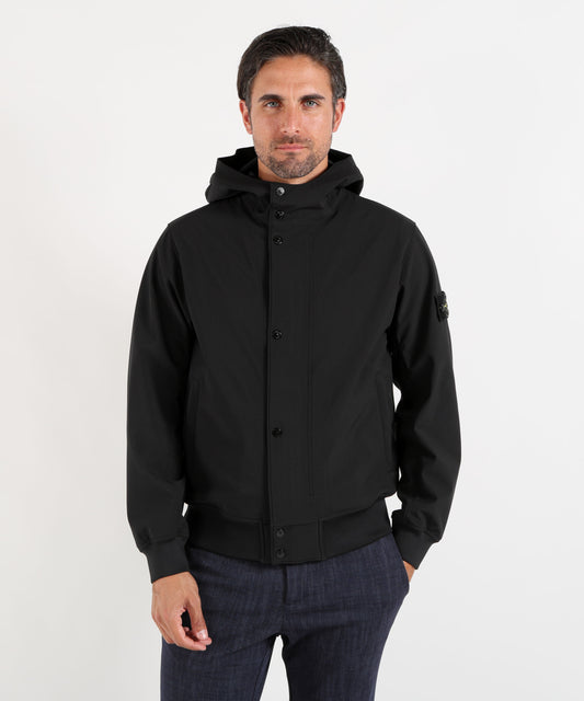 STONE ISLAND LIGHT SOFT SHELL-R E.DYE® TECHNOLOGY IN RECYCLED POLYESTER