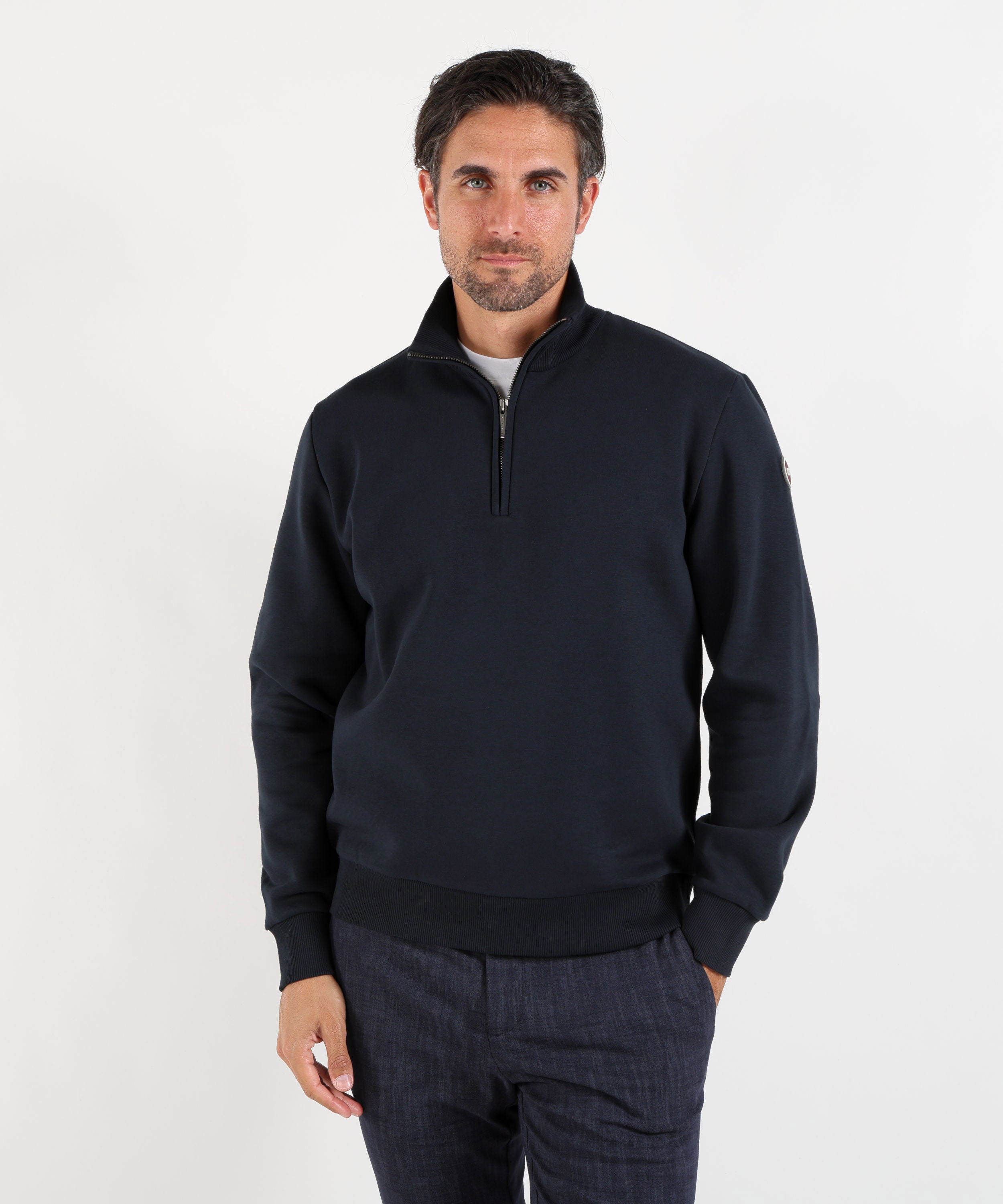 Sweatshirts COLMAR Men’s Colmar Originals Fleece Cotton Sweatshirt Navy | COLMAR