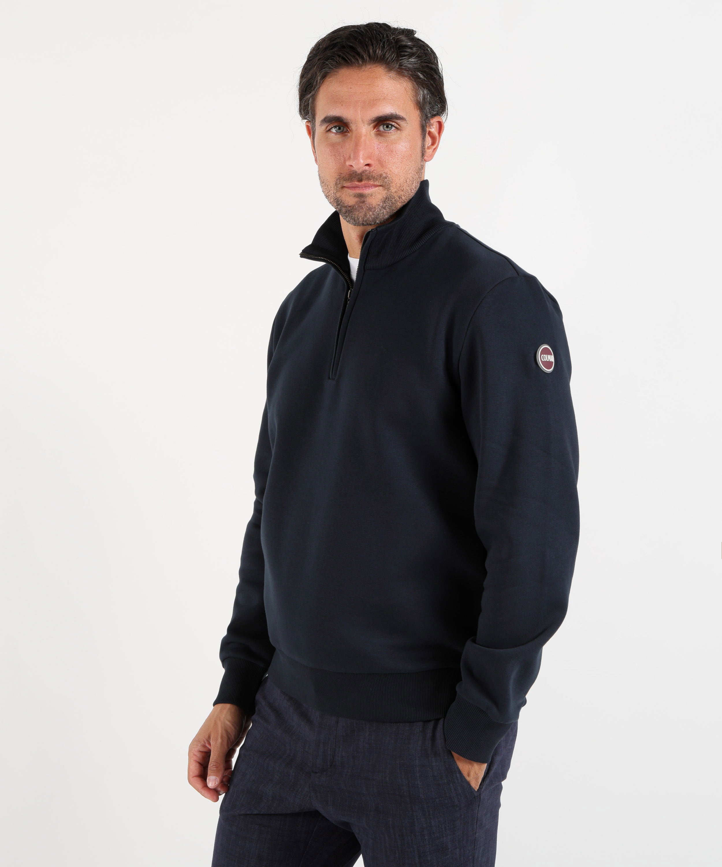 Sweatshirts COLMAR Men’s Colmar Originals Fleece Cotton Sweatshirt Navy | COLMAR