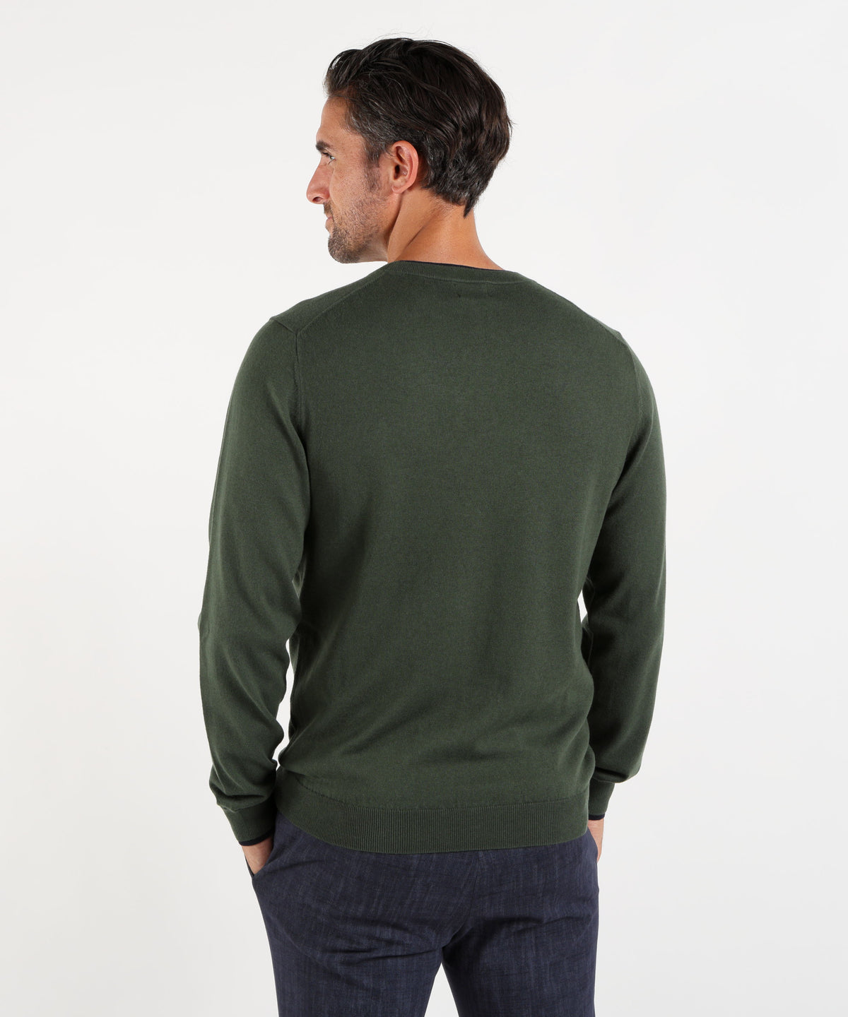 SUN 68 Maglia girocollo in cotone e lana