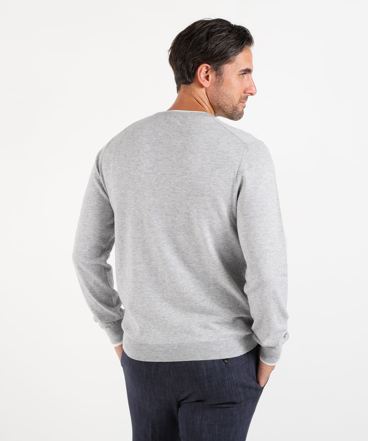 SUN 68 Maglia girocollo in cotone e lana