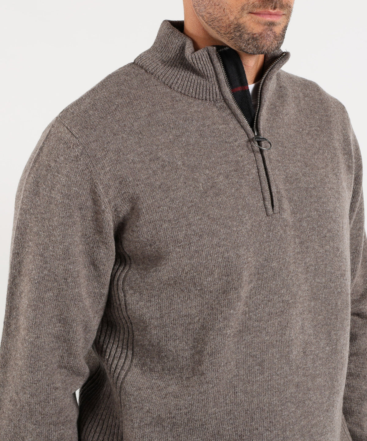 Maglie BARBOUR Maglia con mezza zip Holden Oliva | BARBOUR