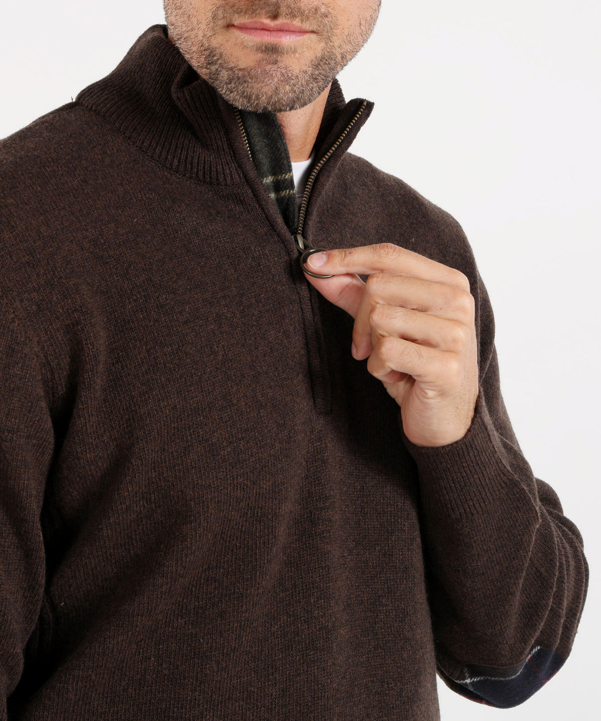 Maglie BARBOUR Maglia con mezza zip Holden Testa di moro | BARBOUR