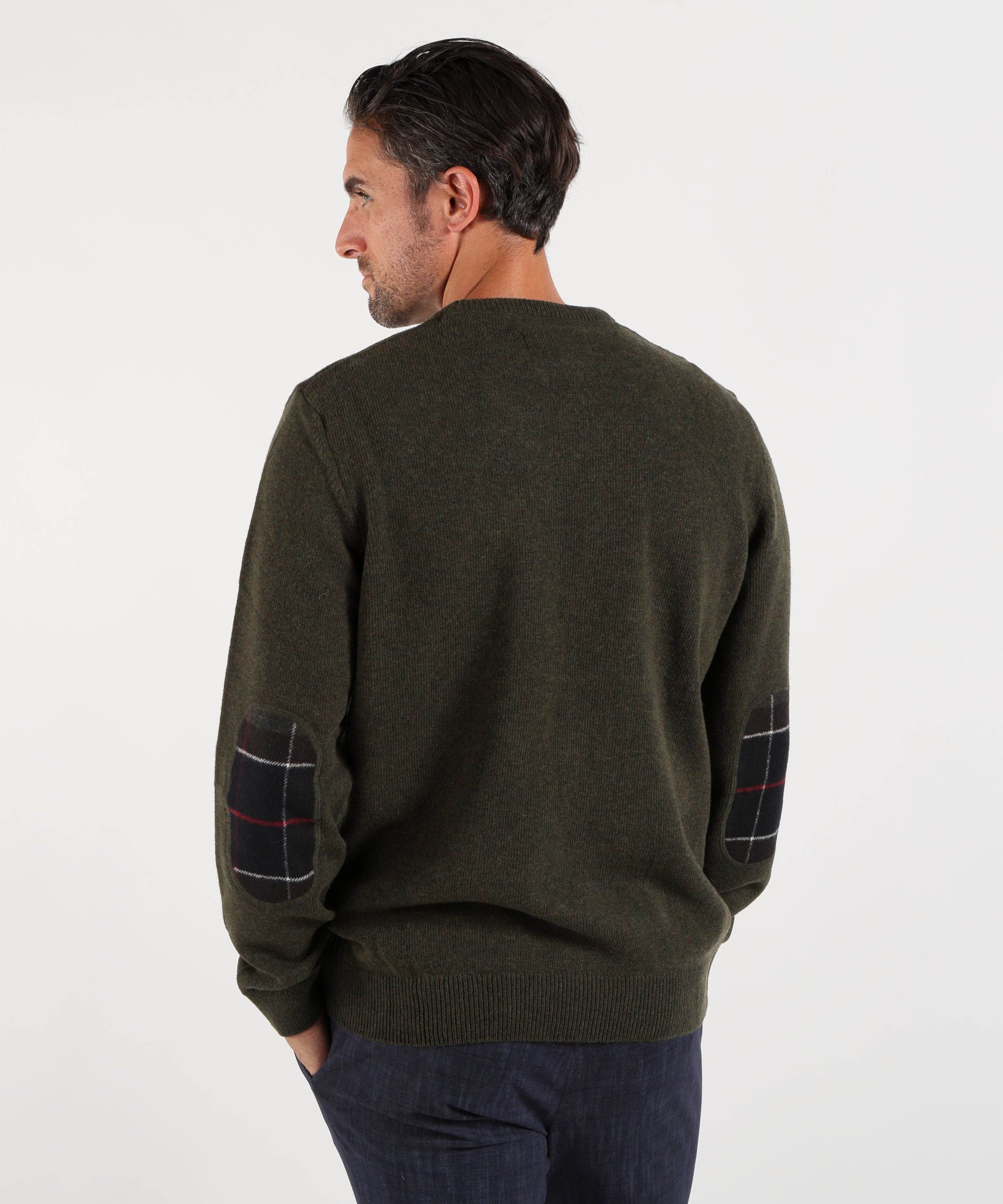 Maglie BARBOUR Maglione girocollo Holden Oliva | BARBOUR