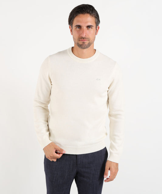 SUN 68 Maglia girocollo in lana e cashmere