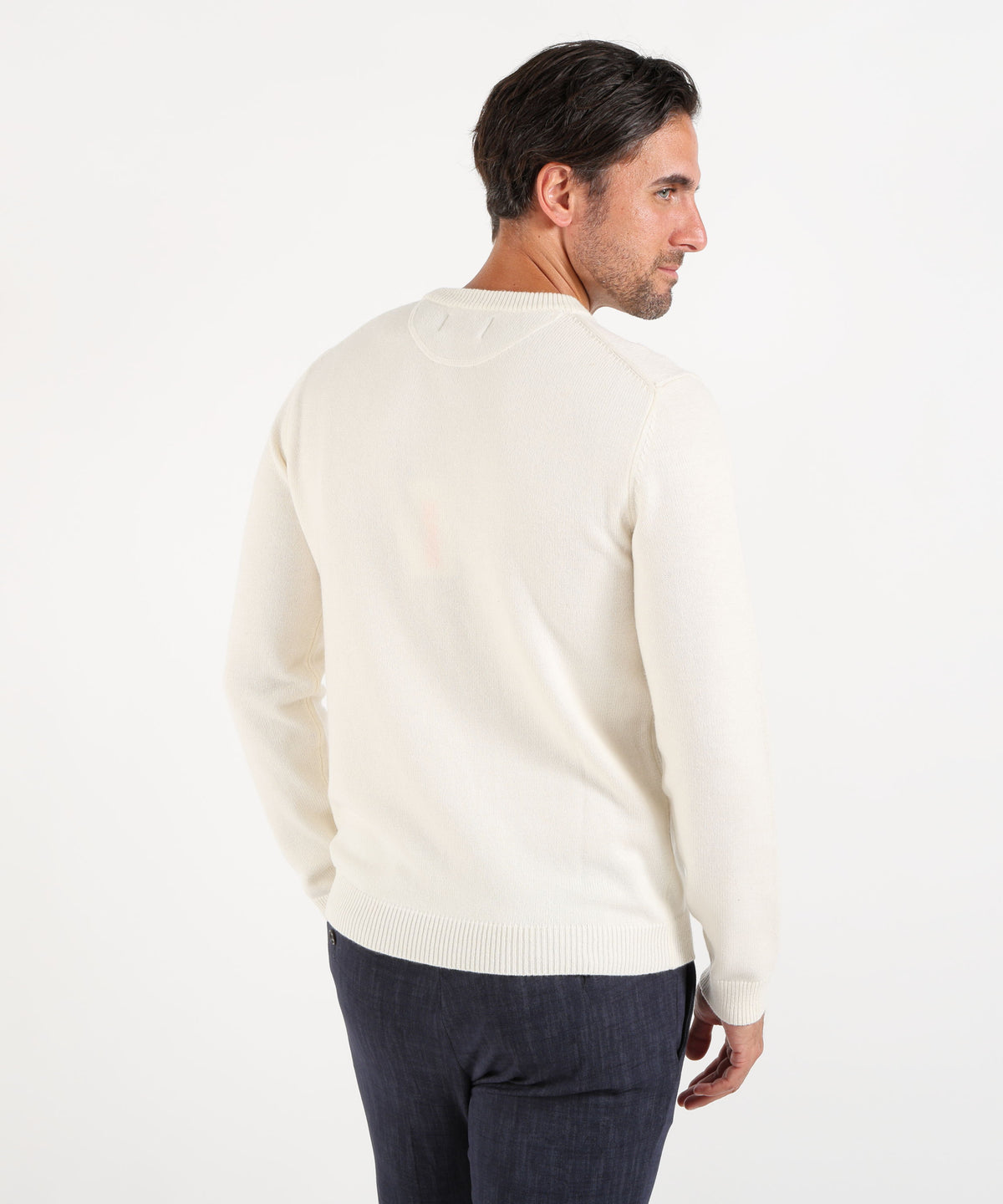 SUN 68 Maglia girocollo in lana e cashmere