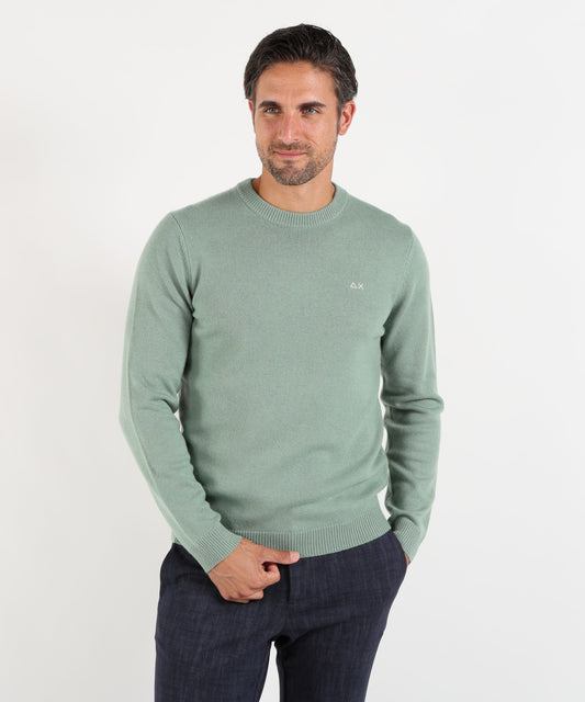 SUN 68 Maglia girocollo in lana e cashmere