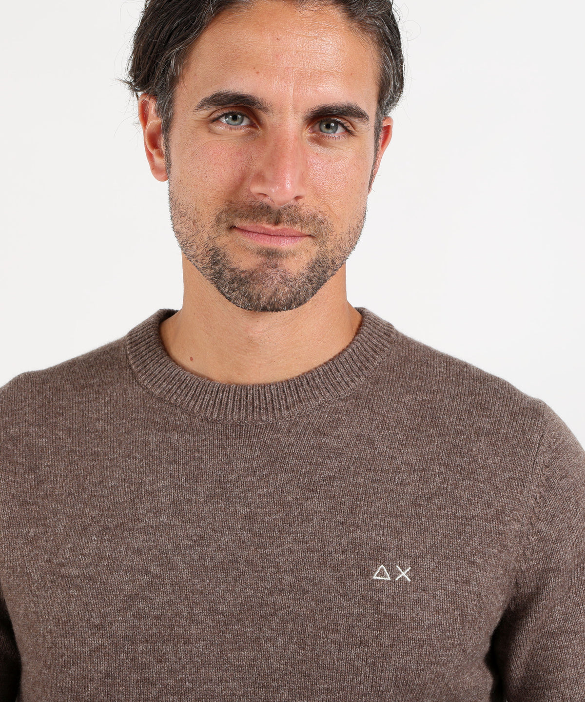 SUN 68 Maglia girocollo in lana e cashmere