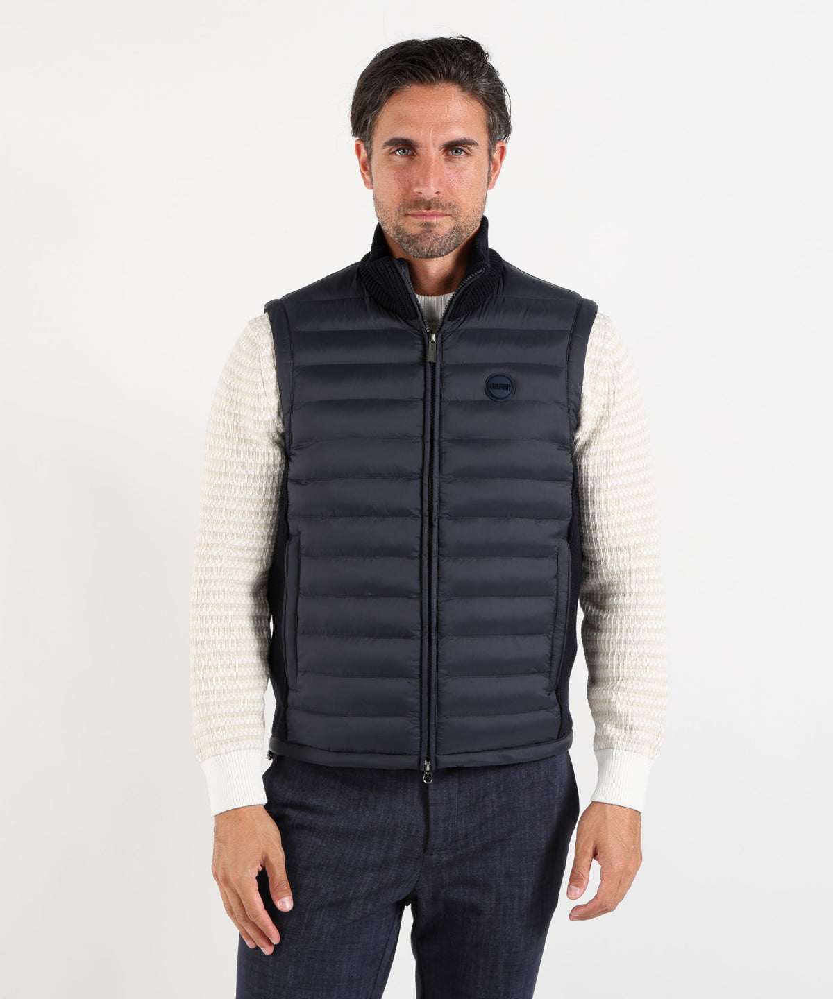 Gilet COLMAR Gilet con inserti in maglia Navy | COLMAR