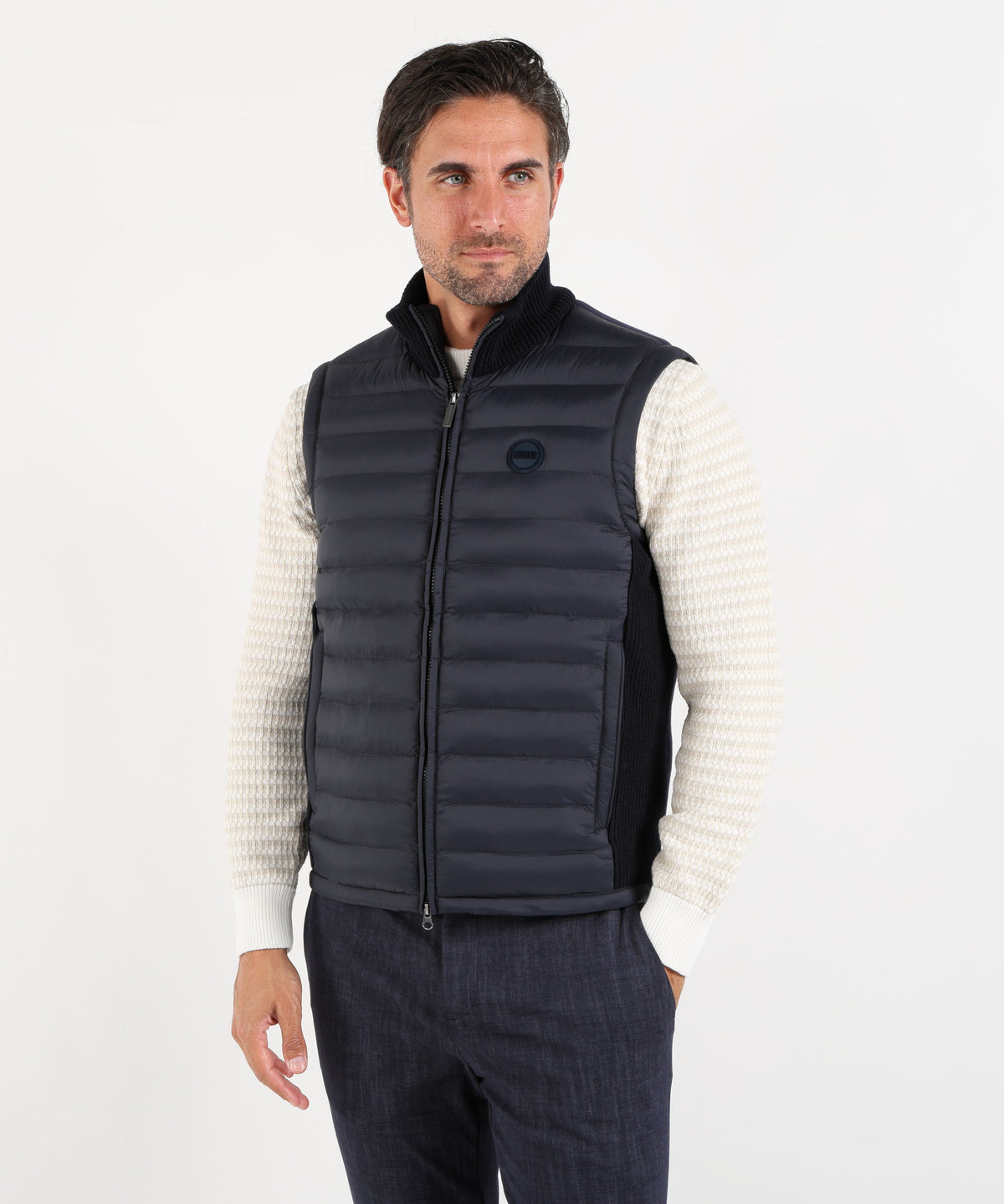 COLMAR Gilet con inserti in maglia