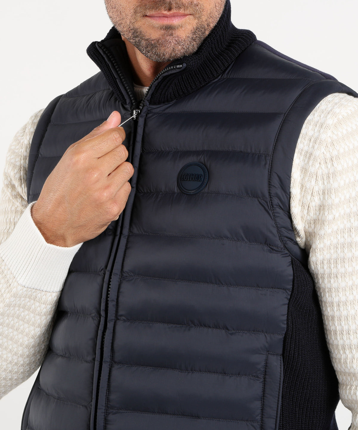 Gilet COLMAR Gilet con inserti in maglia Navy | COLMAR
