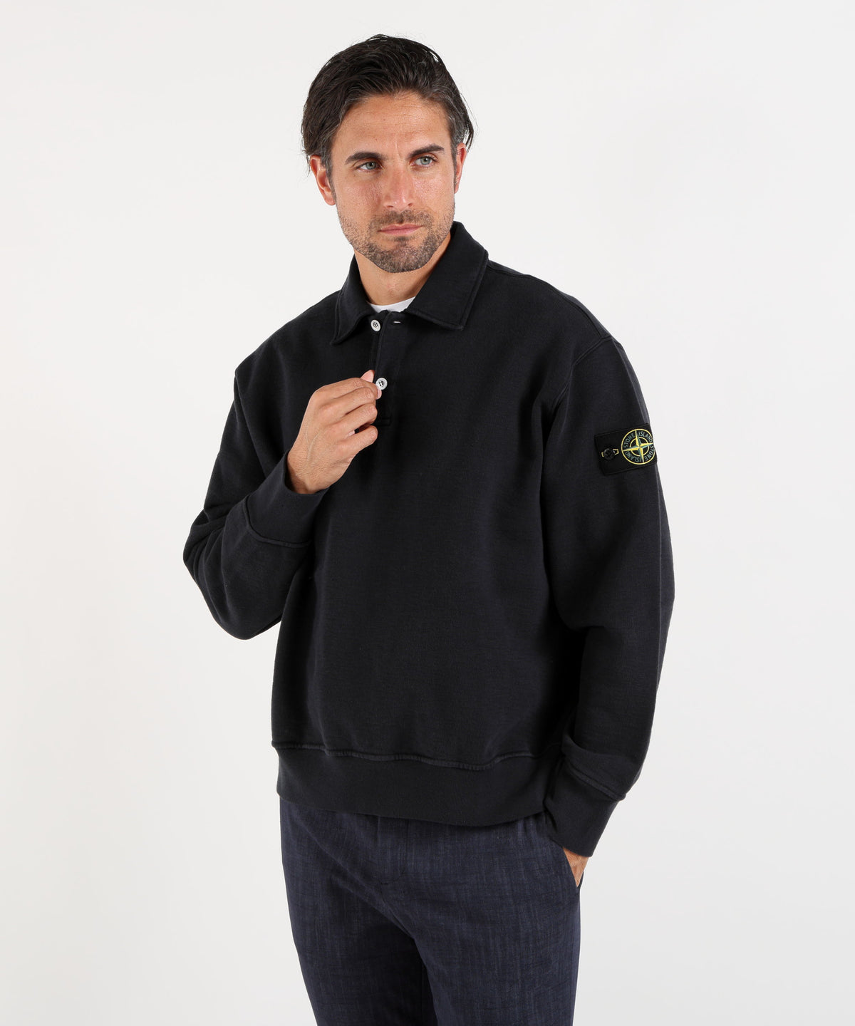 STONE ISLAND TUBULAR COTTON FLEECE