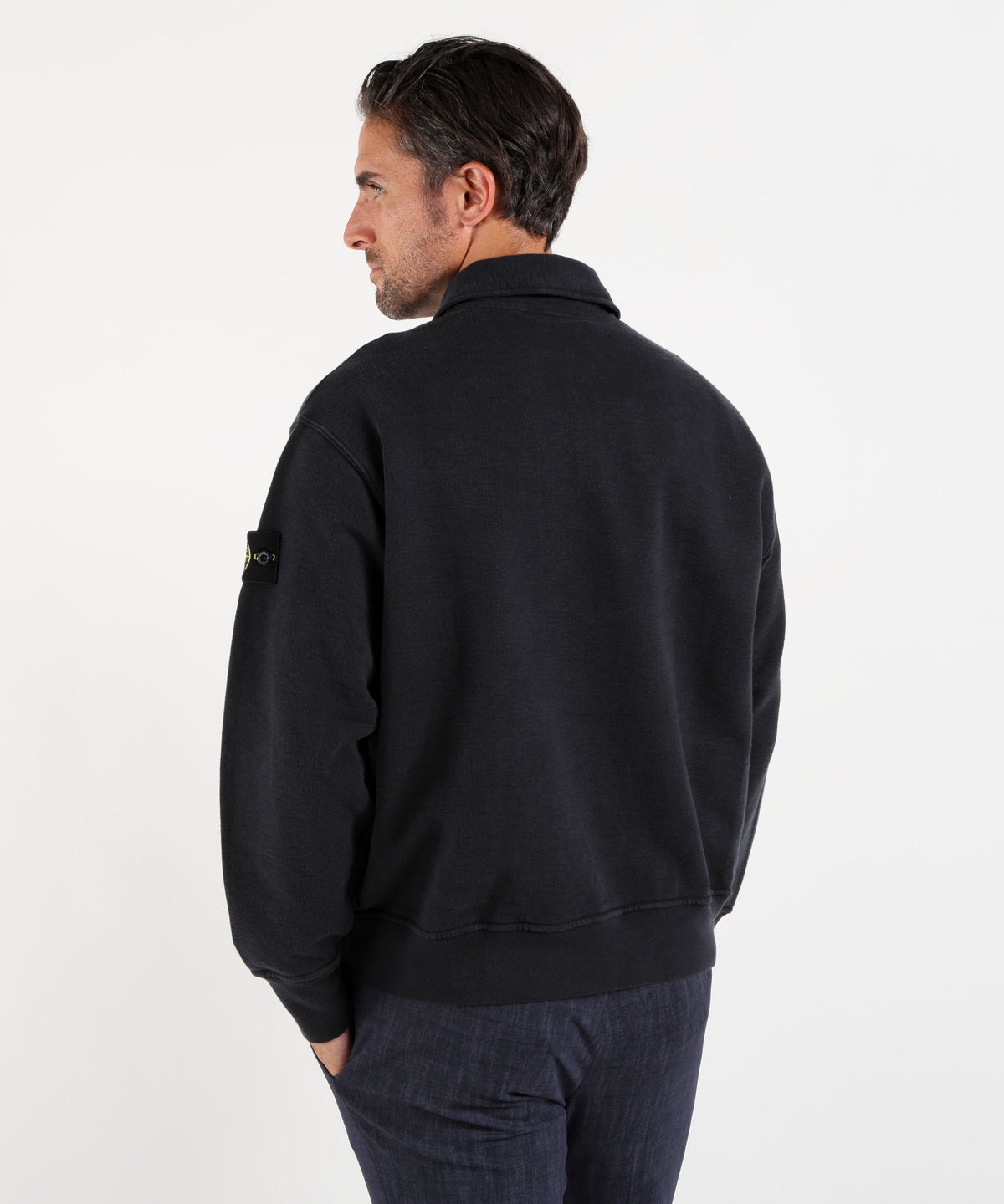 Polo shirts STONE ISLAND TUBULAR COTTON FLEECE Navy | STONE ISLAND