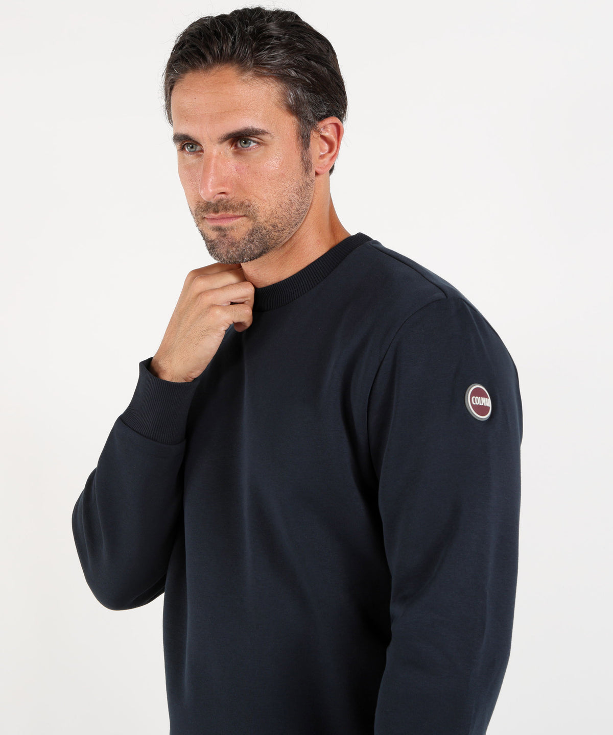 Felpe COLMAR COLMAR ORIGINALS CREW-NECK SWEATSHIRT WITH PATCH L Navy | COLMAR