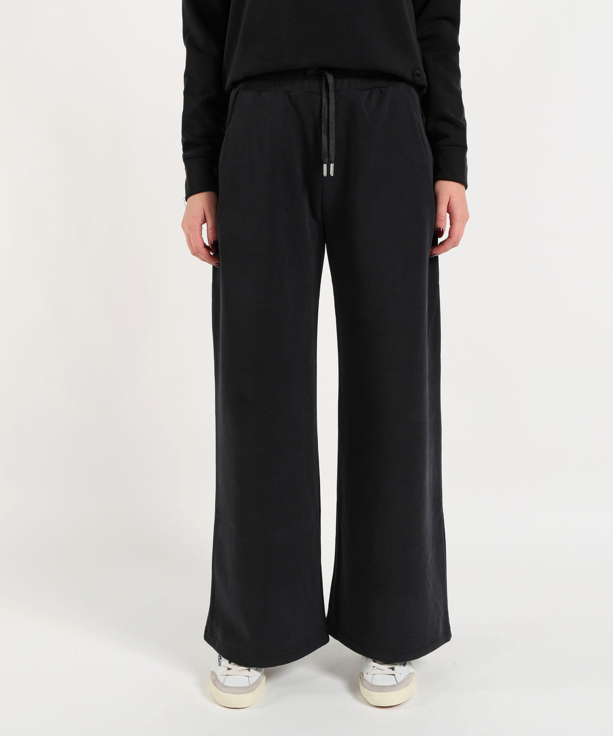 COLMAR Pantalone Palazzo in Felpa con Vita Elasticizzata