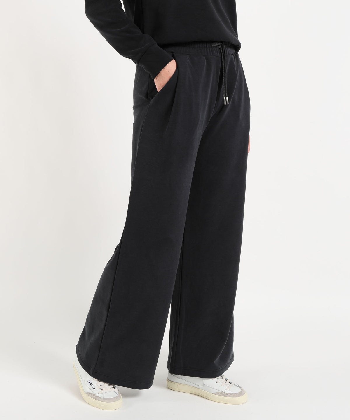 COLMAR Pantalone Palazzo in Felpa con Vita Elasticizzata