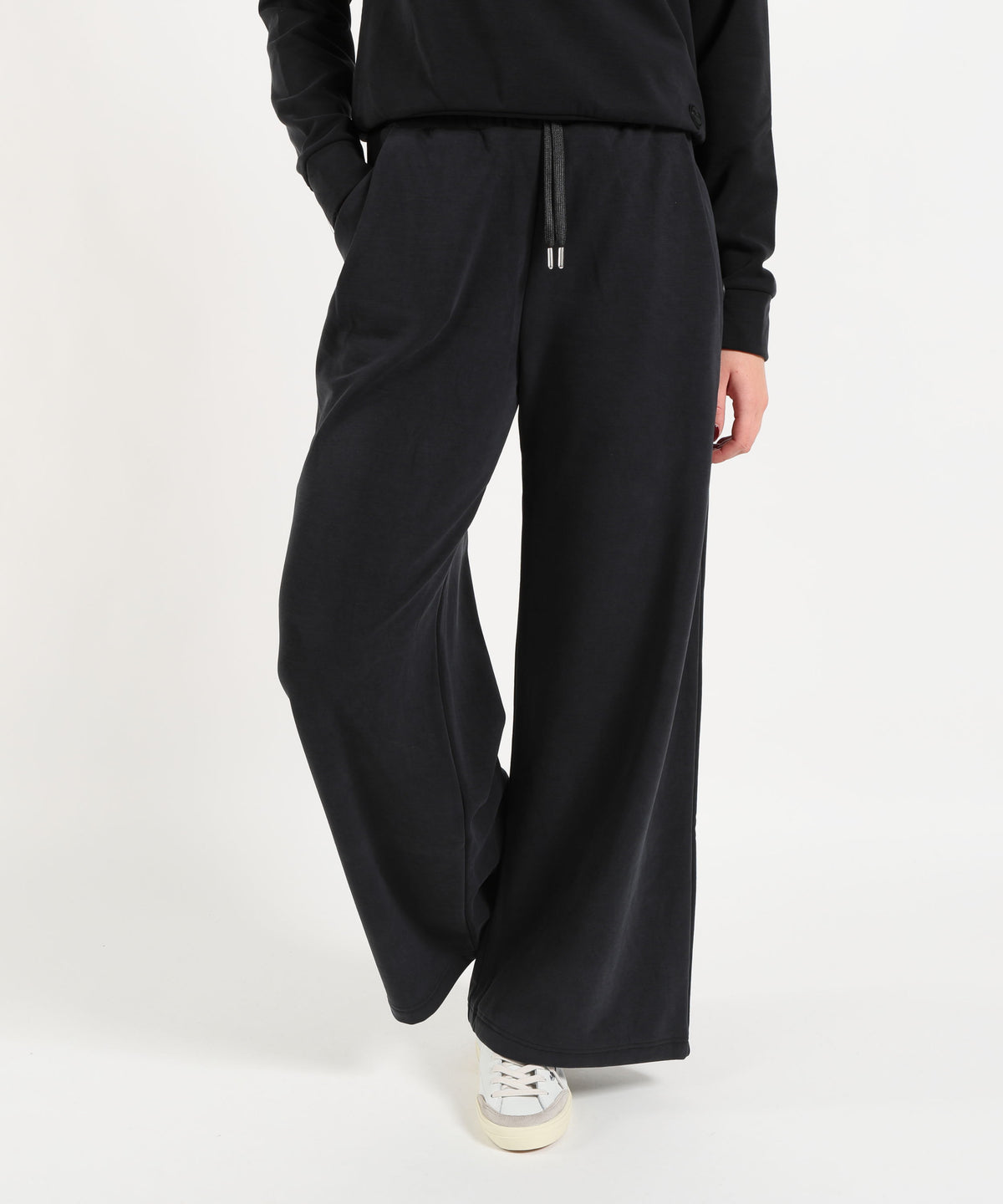 COLMAR Pantalone Palazzo in Felpa con Vita Elasticizzata