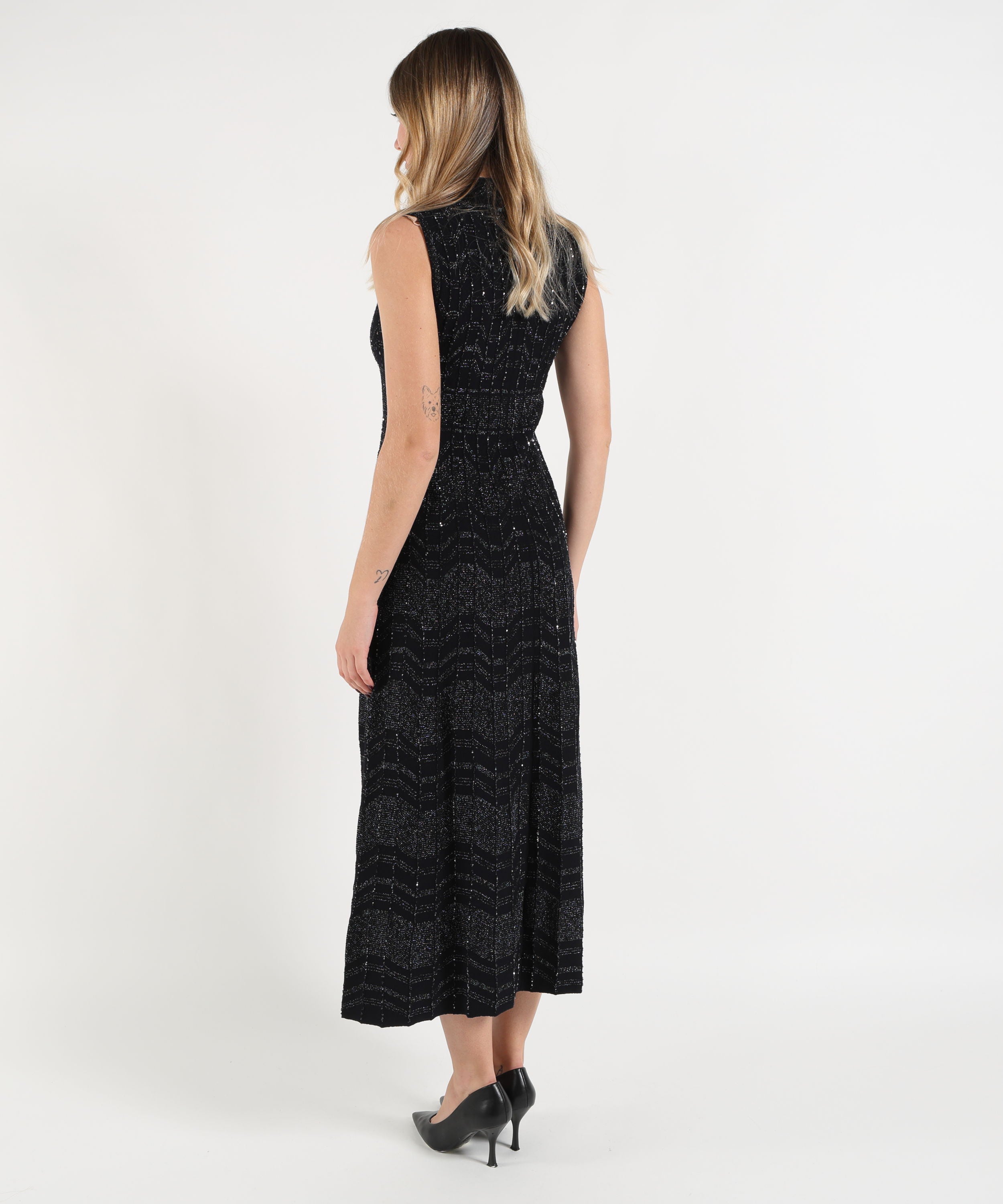 Dresses & Suits D.EXTERIOR Long Sleeveless Dress Blu | D.EXTERIOR
