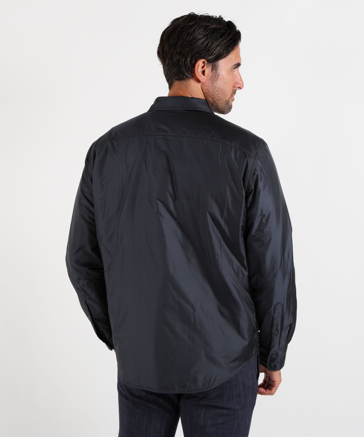Camicie ASPESI Overshirt Aspesi in nylon Navy | ASPESI