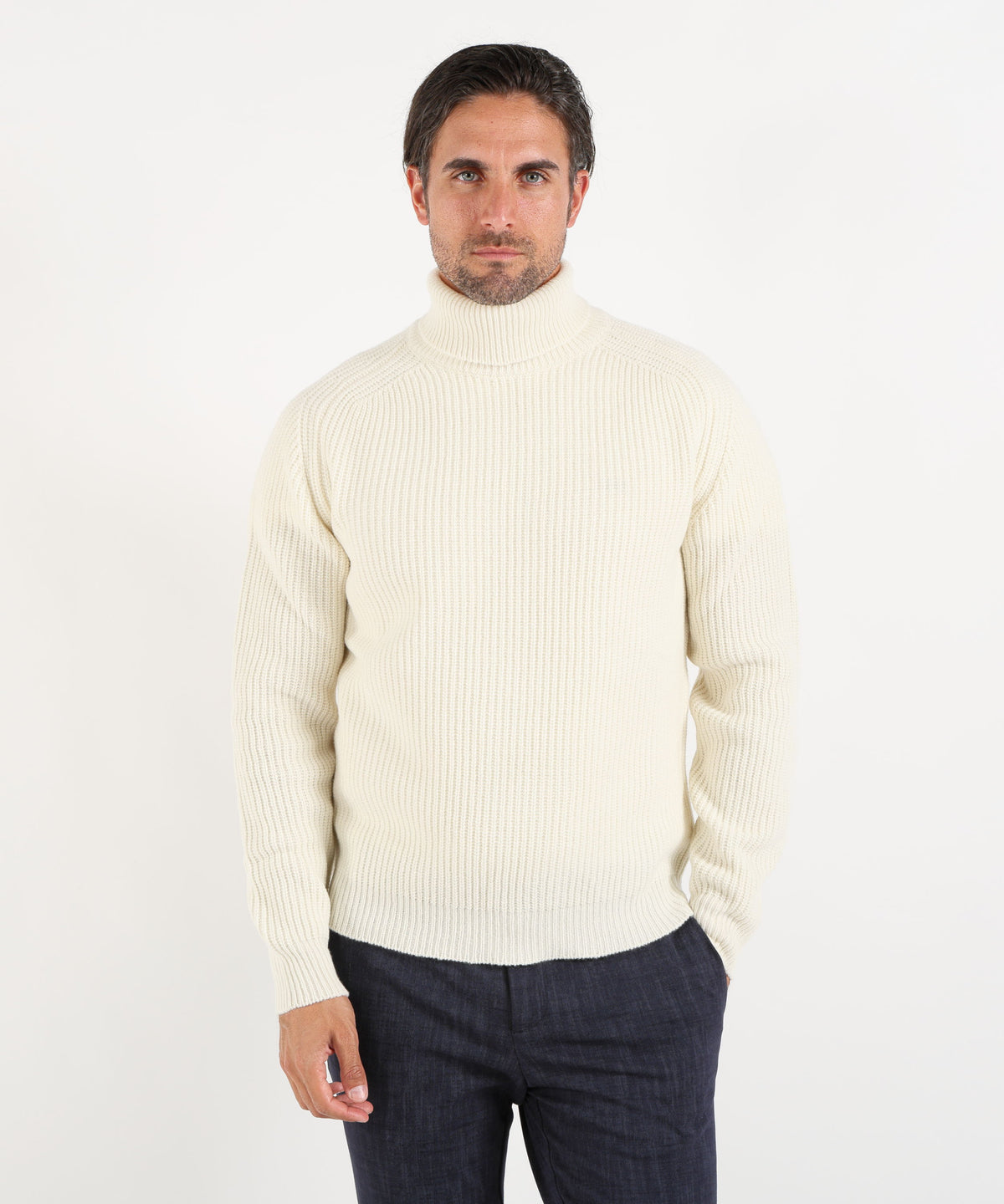 CRUNA Maglia dolcevita in lana vanisè
