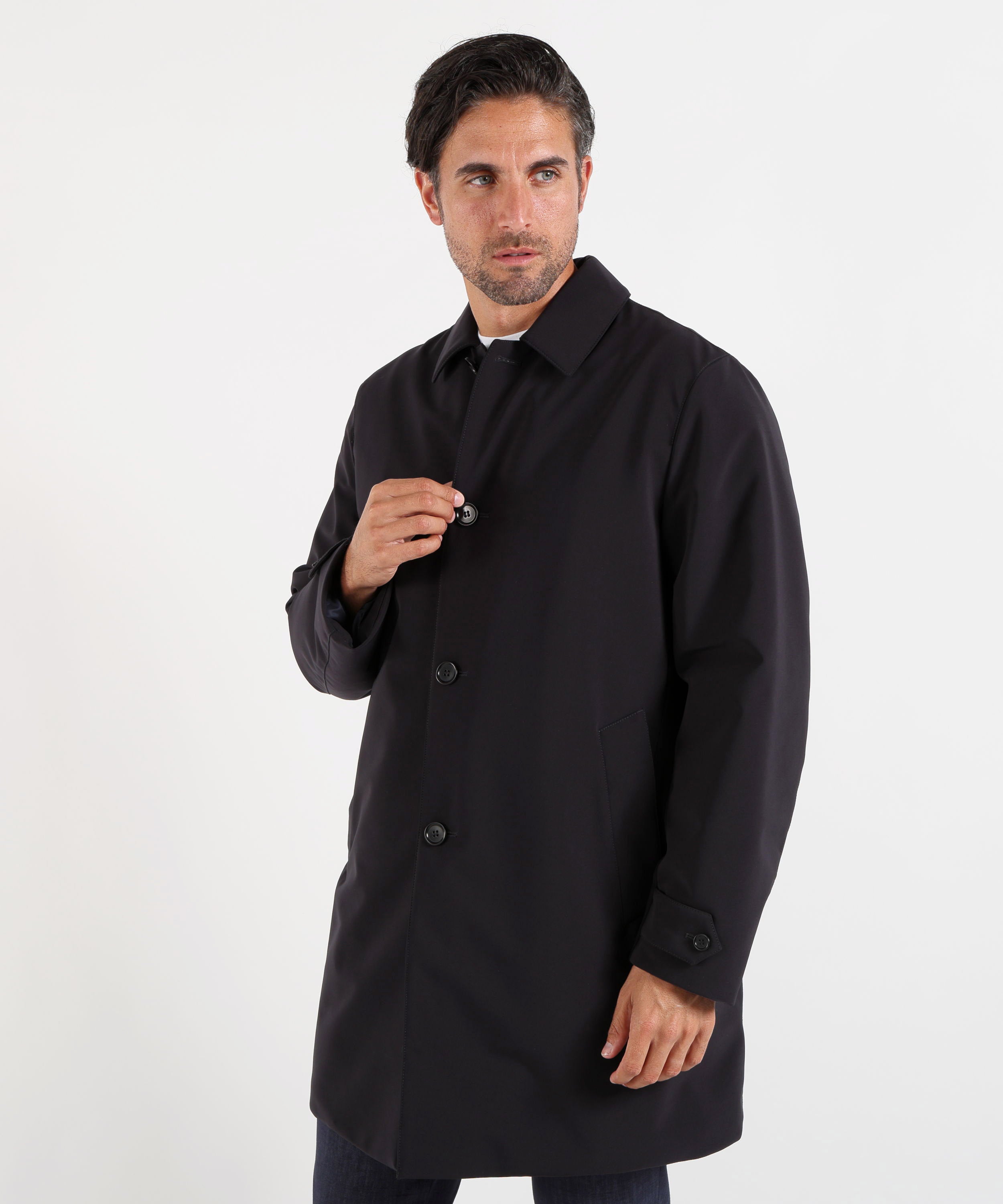 Impermeabili ASPESI Cappotto Tecnico Monopetto Navy | ASPESI