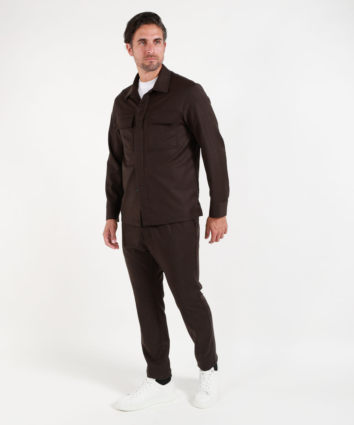 Pantaloni CRUNA pantalone uomo Mitte blu navy con pinces e vita elasticizzata Moro | CRUNA