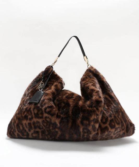 LIUJO ACCESSORI Large Faux-Fur Bag