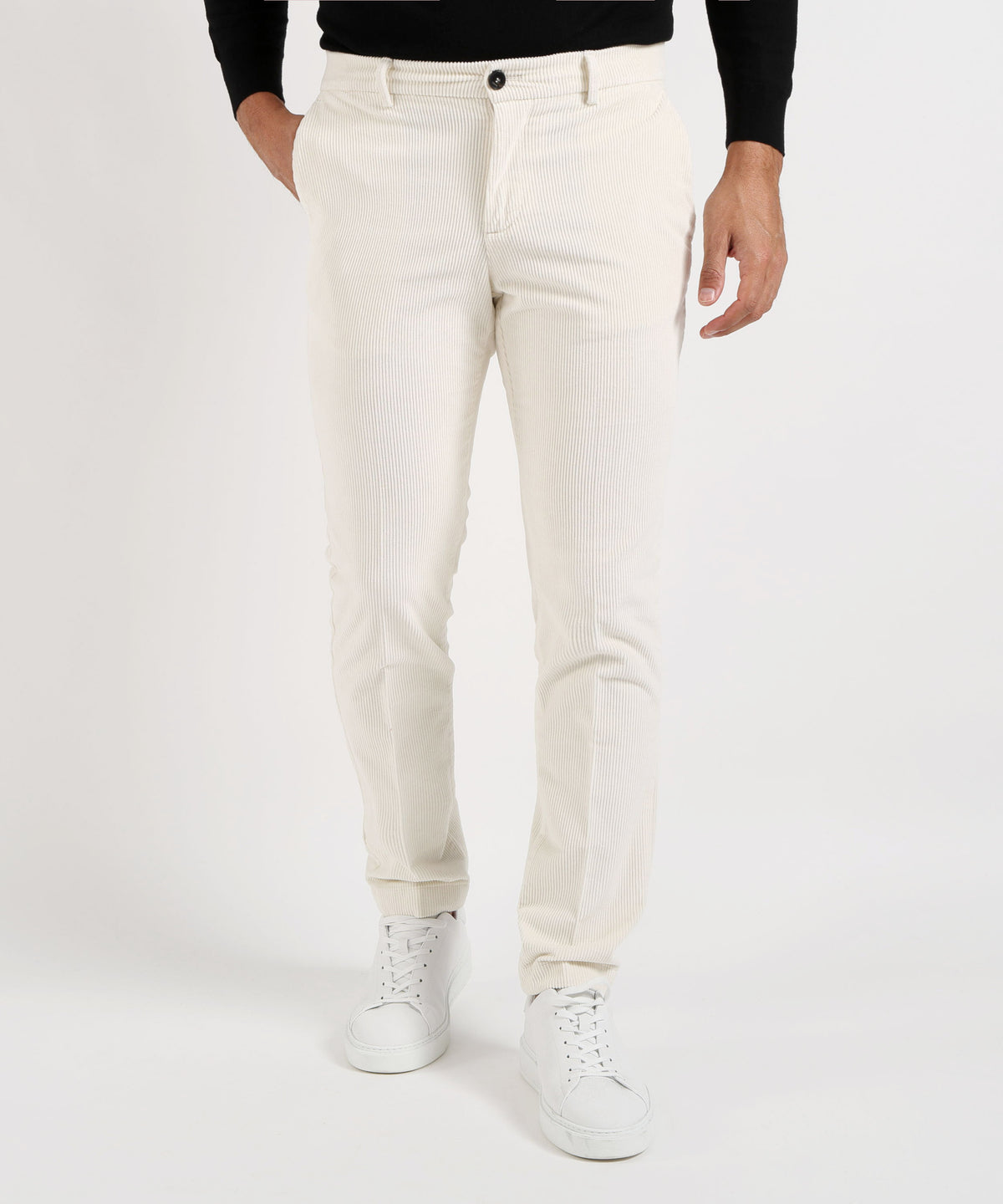 CRUNA Pantalone Uomo in Velluto a Coste