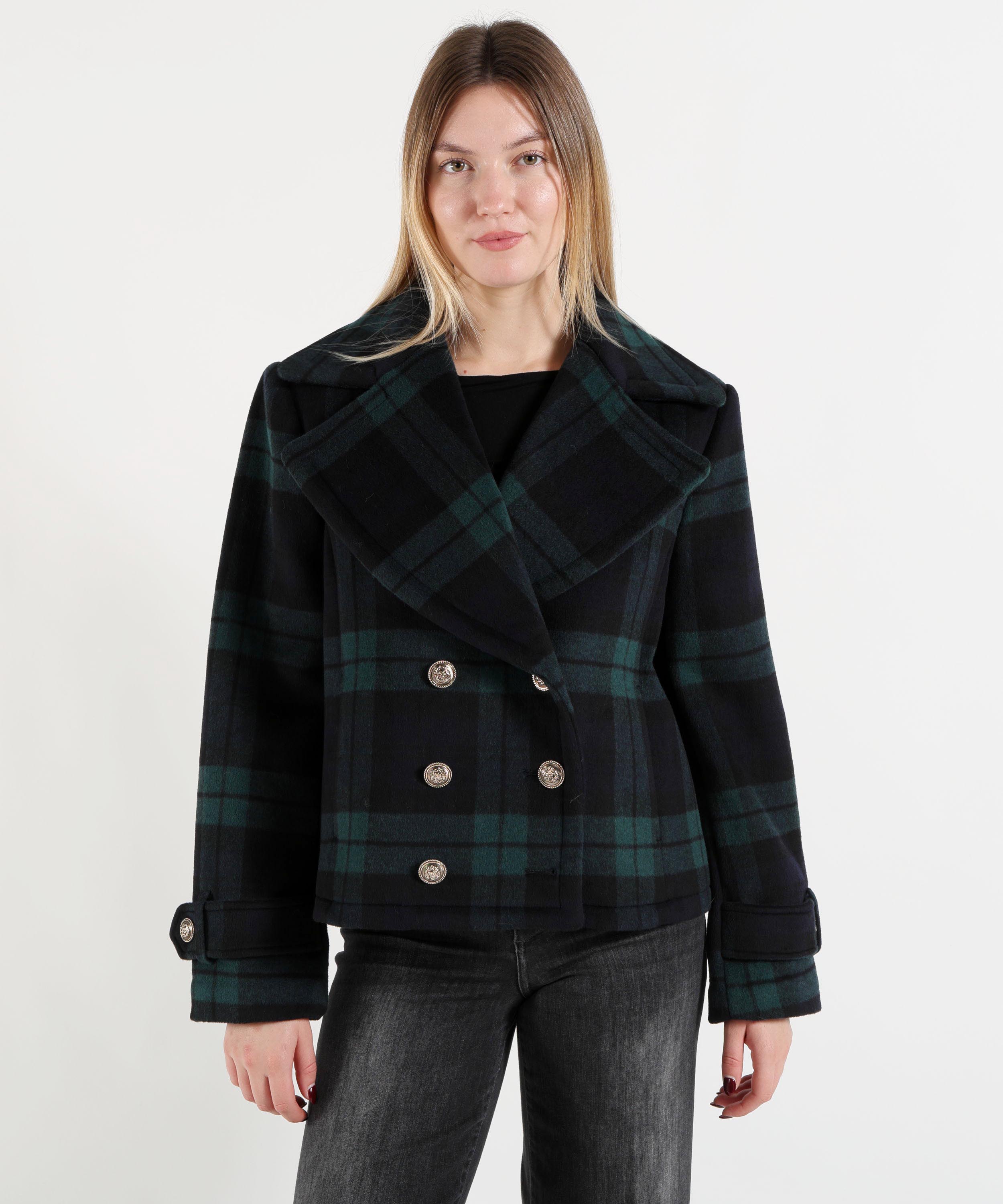 Coats LIUJO WHITE Tartan | LIUJO WHITE