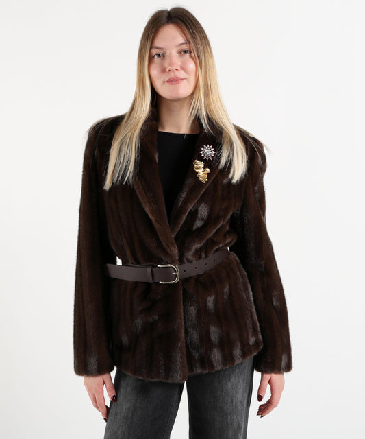 Fur coats LIUJO BLACK Marrone | LIUJO BLACK