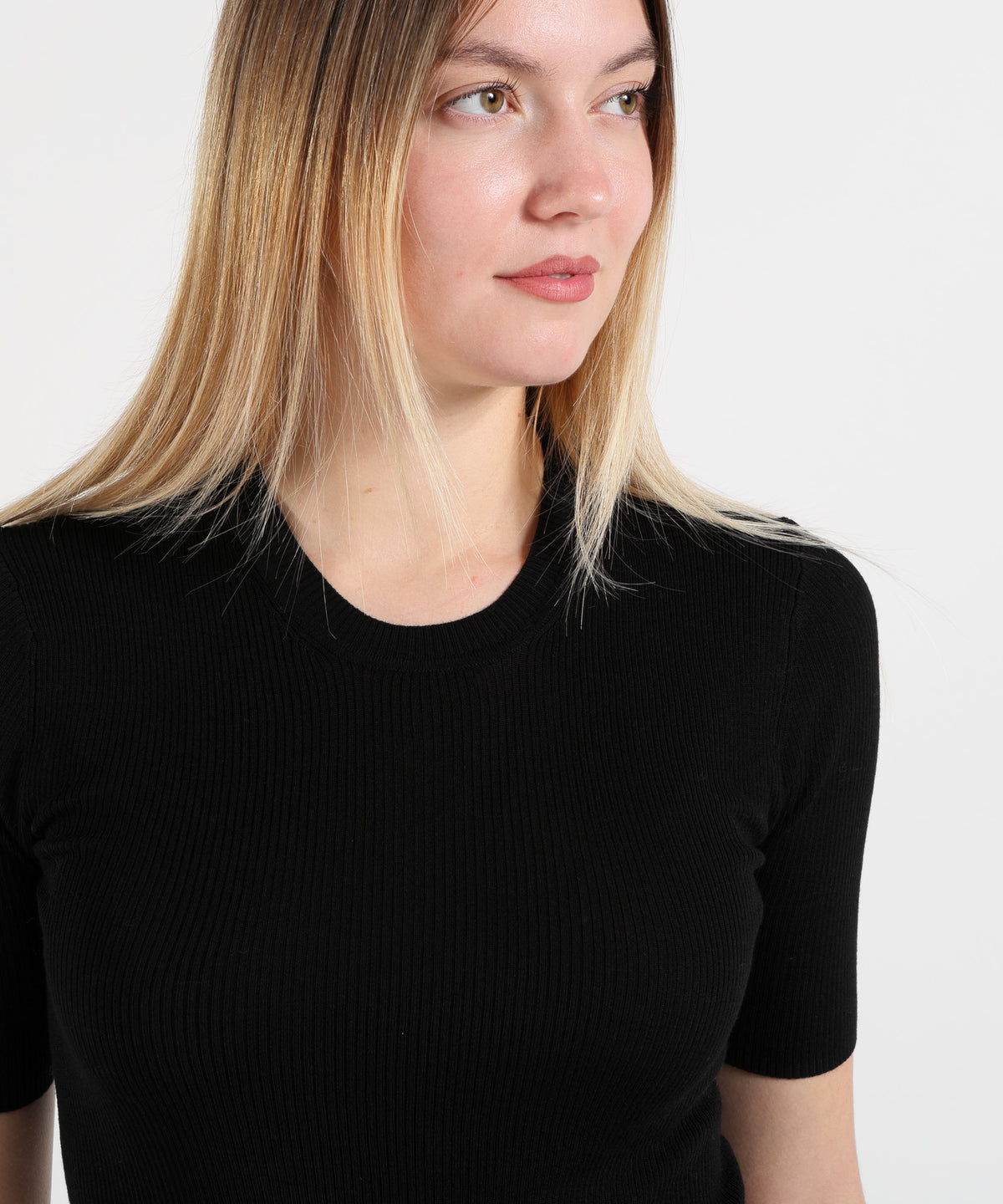 P.A.R.O.S.H. Ribbed Short-Sleeve Top