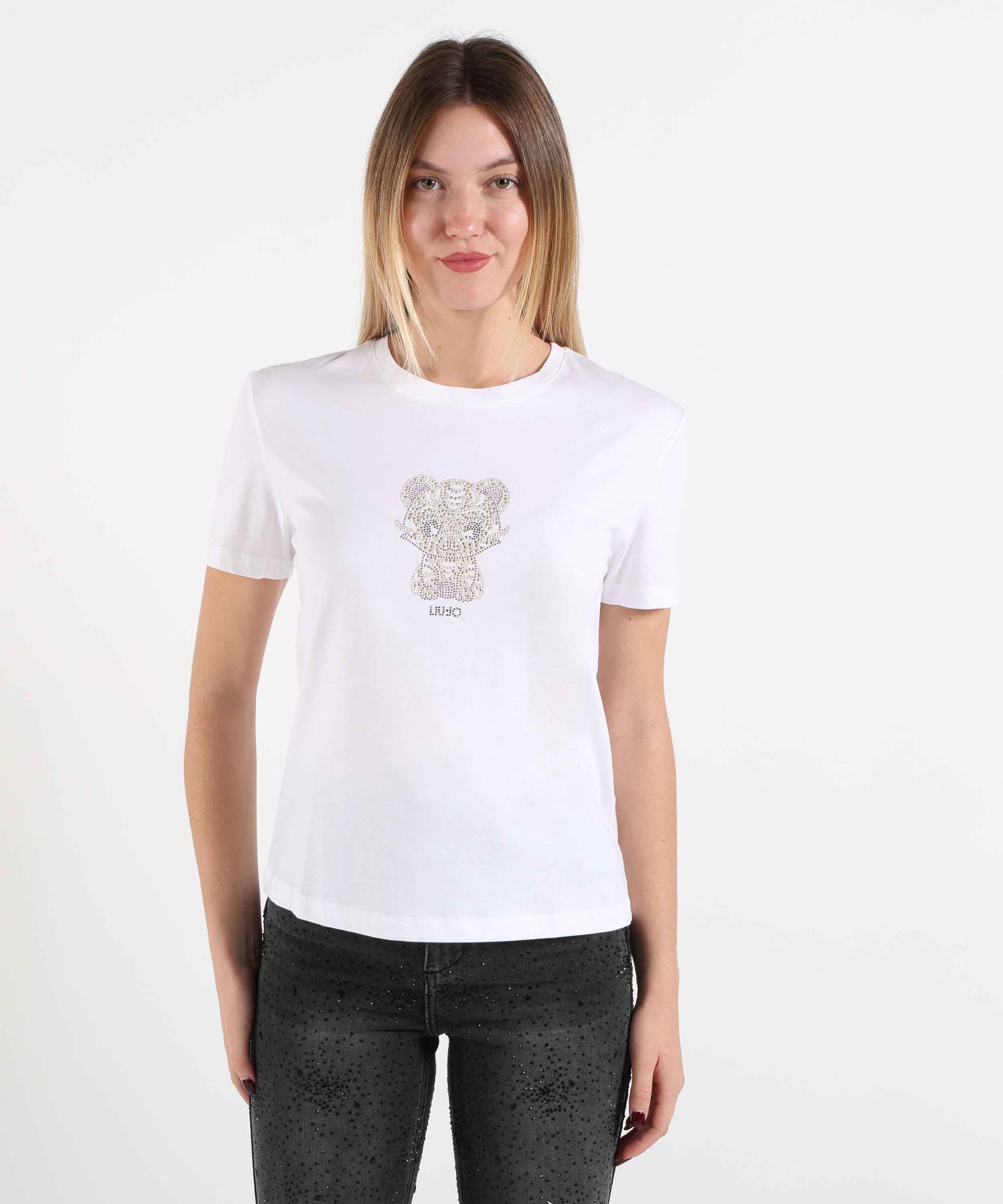 T-shirts LIUJO WHITE Bianco/gatto | LIUJO WHITE