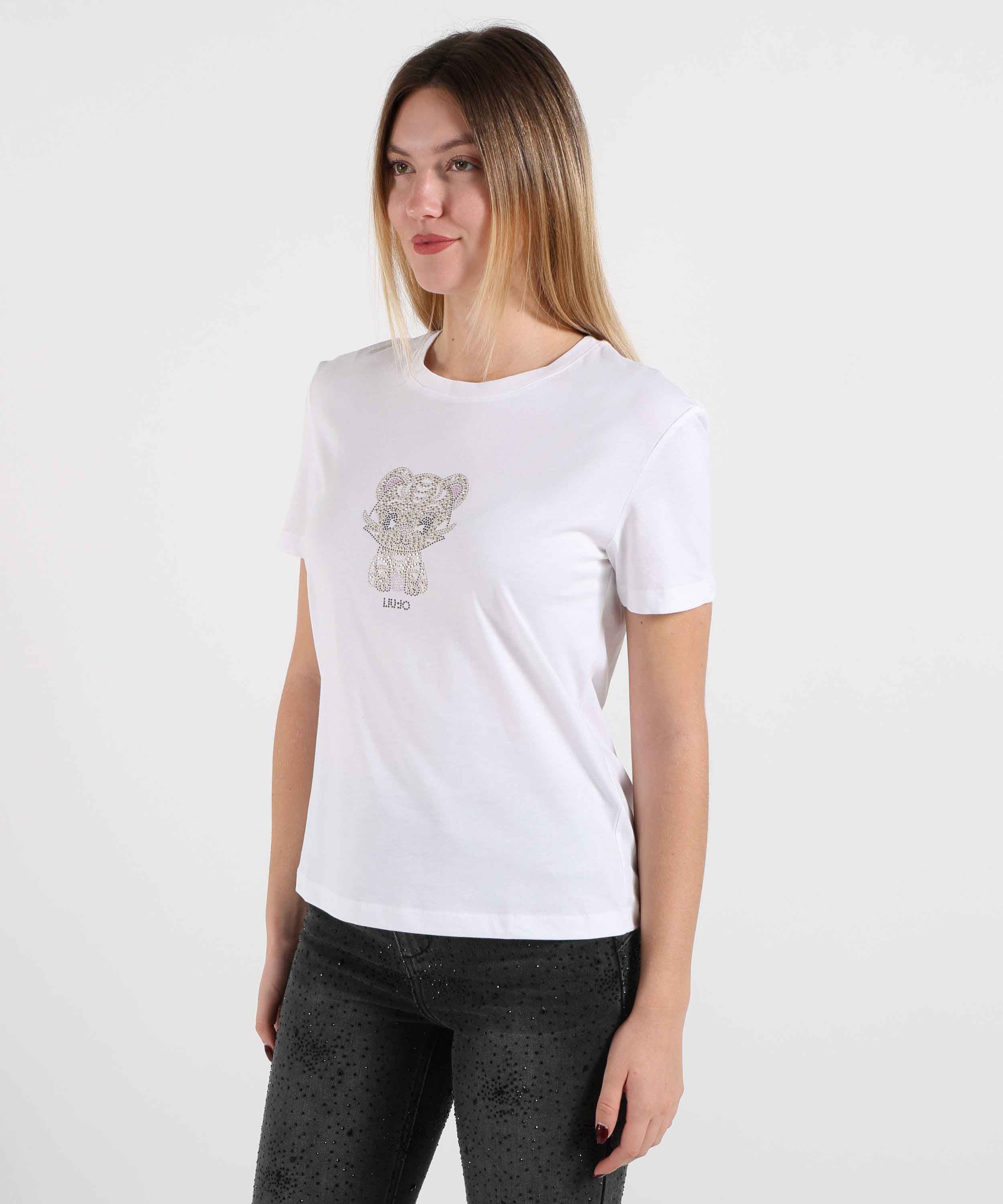 T-shirts LIUJO WHITE Bianco/gatto | LIUJO WHITE