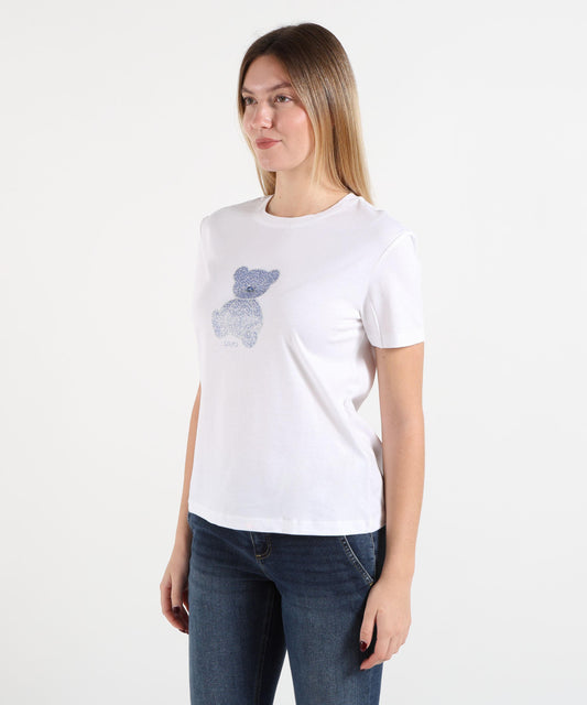 T-shirts LIUJO WHITE Bianco/orso | LIUJO WHITE
