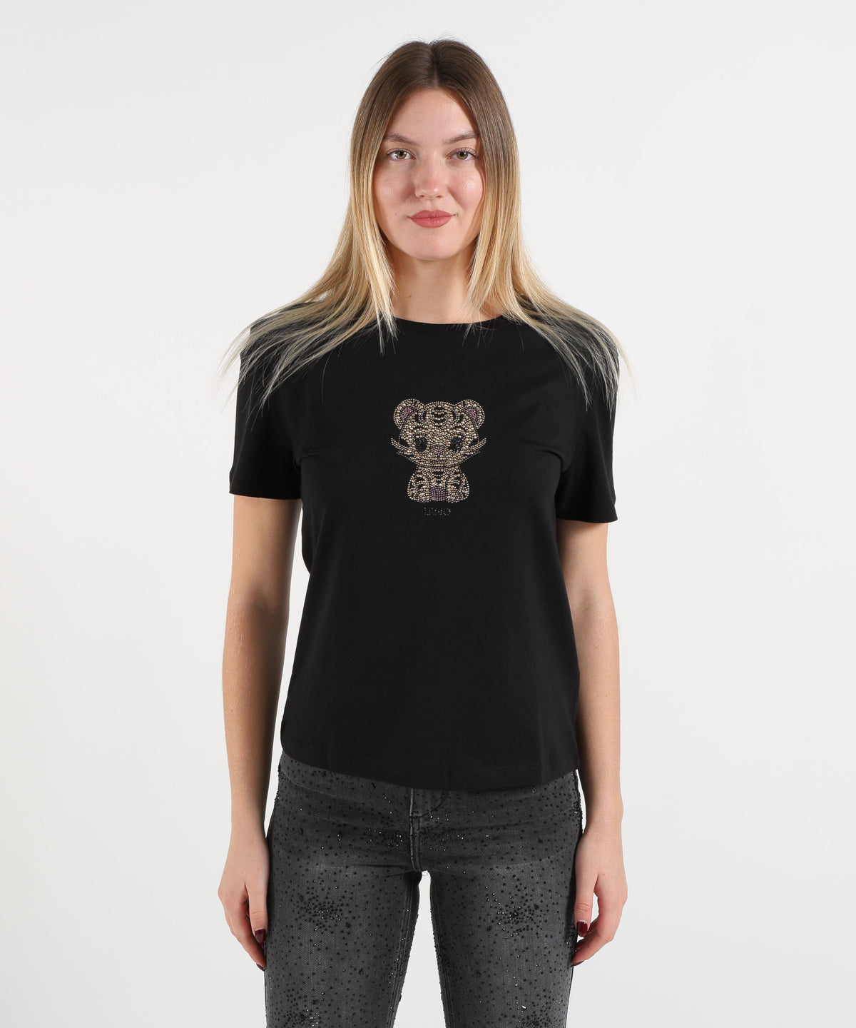 T-shirts LIUJO WHITE Nero/gatto | LIUJO WHITE