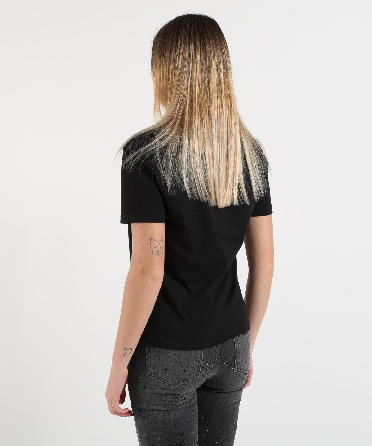T-shirts LIUJO WHITE Nero/gatto | LIUJO WHITE